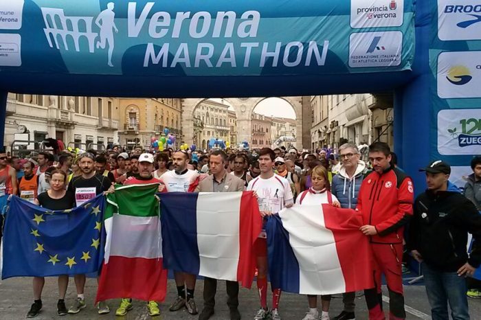 Veronamarathon: vince il keniano Jackson ma il cuore è a Parigi